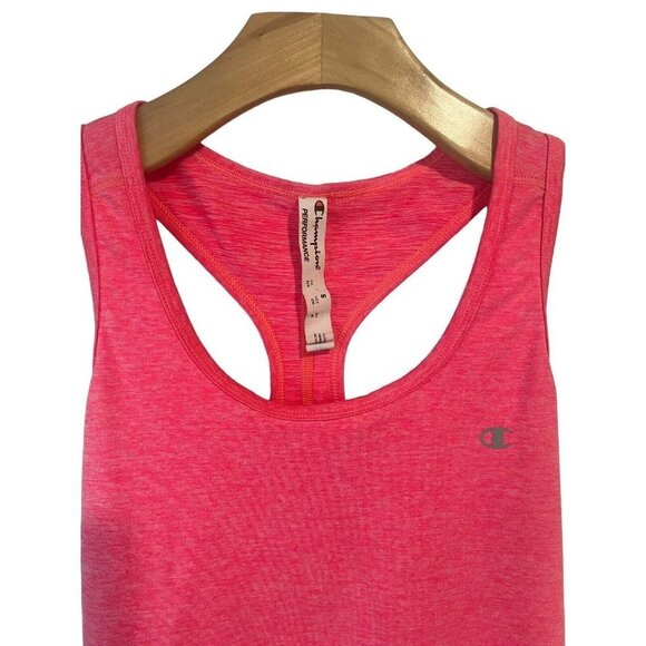Champion Tank Top  Womens Small Salmon Duo Dry+ Sleeveless Running Gym Workout - Picture 2 of 6